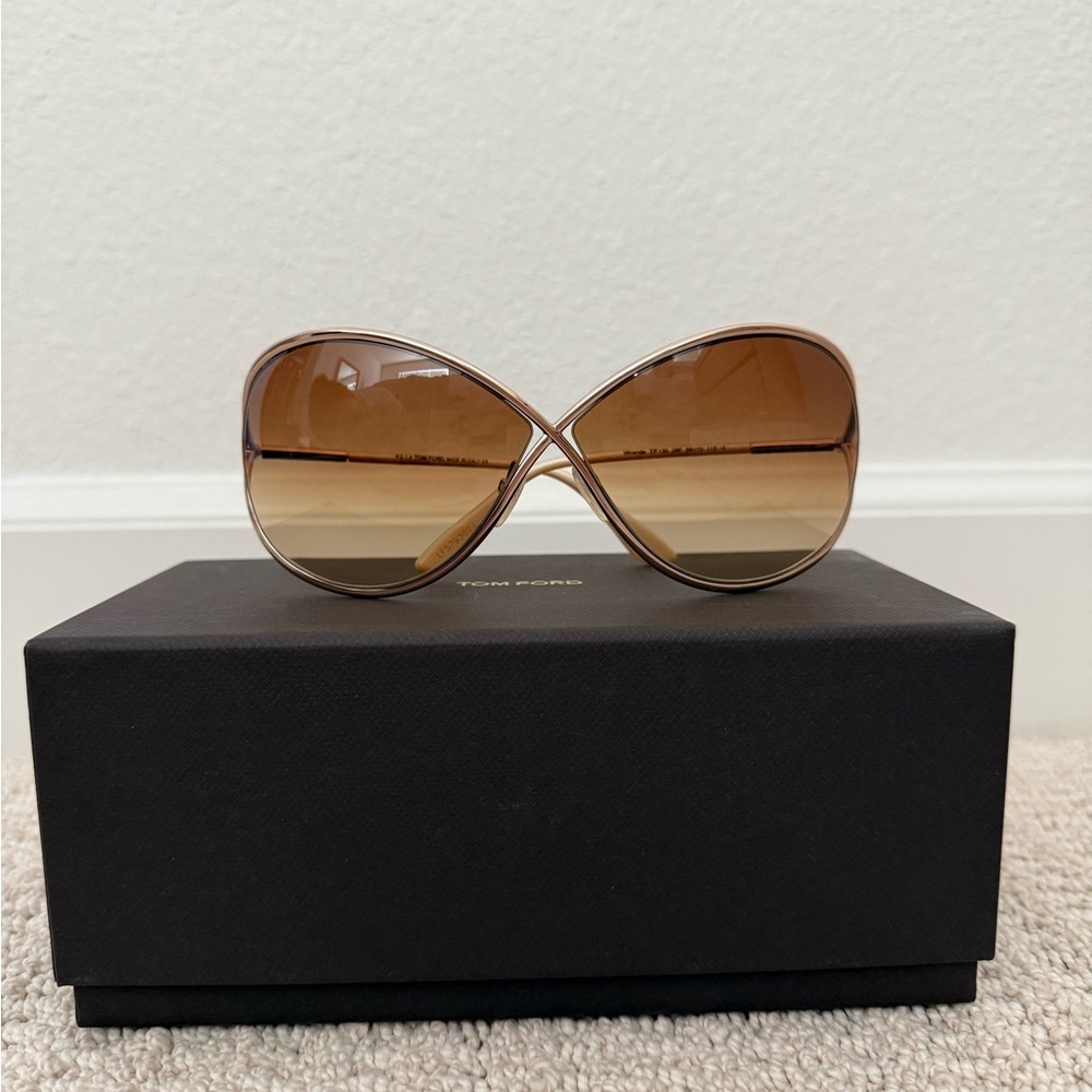 Tom Ford Miranda Gradient Brown Sunglasses